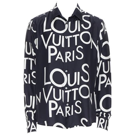 louis vuitton shirt black and white|Louis Vuitton cock fighting shirt.